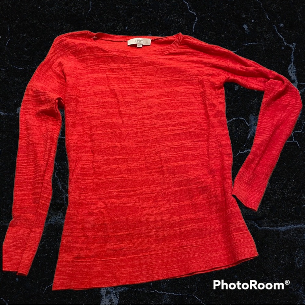 Ann Taylor Loft Light Sweater with Side Slits